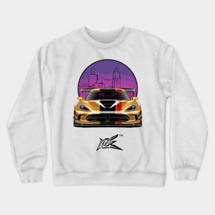 srt viper acr sunburst yellow Crewneck Sweatshirt